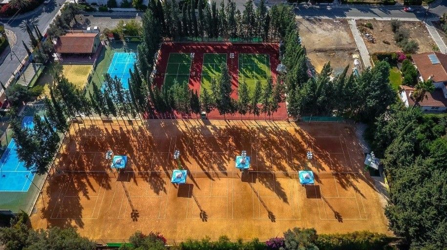 Eleon Tennis Park in Nicosia with clay and grass courts